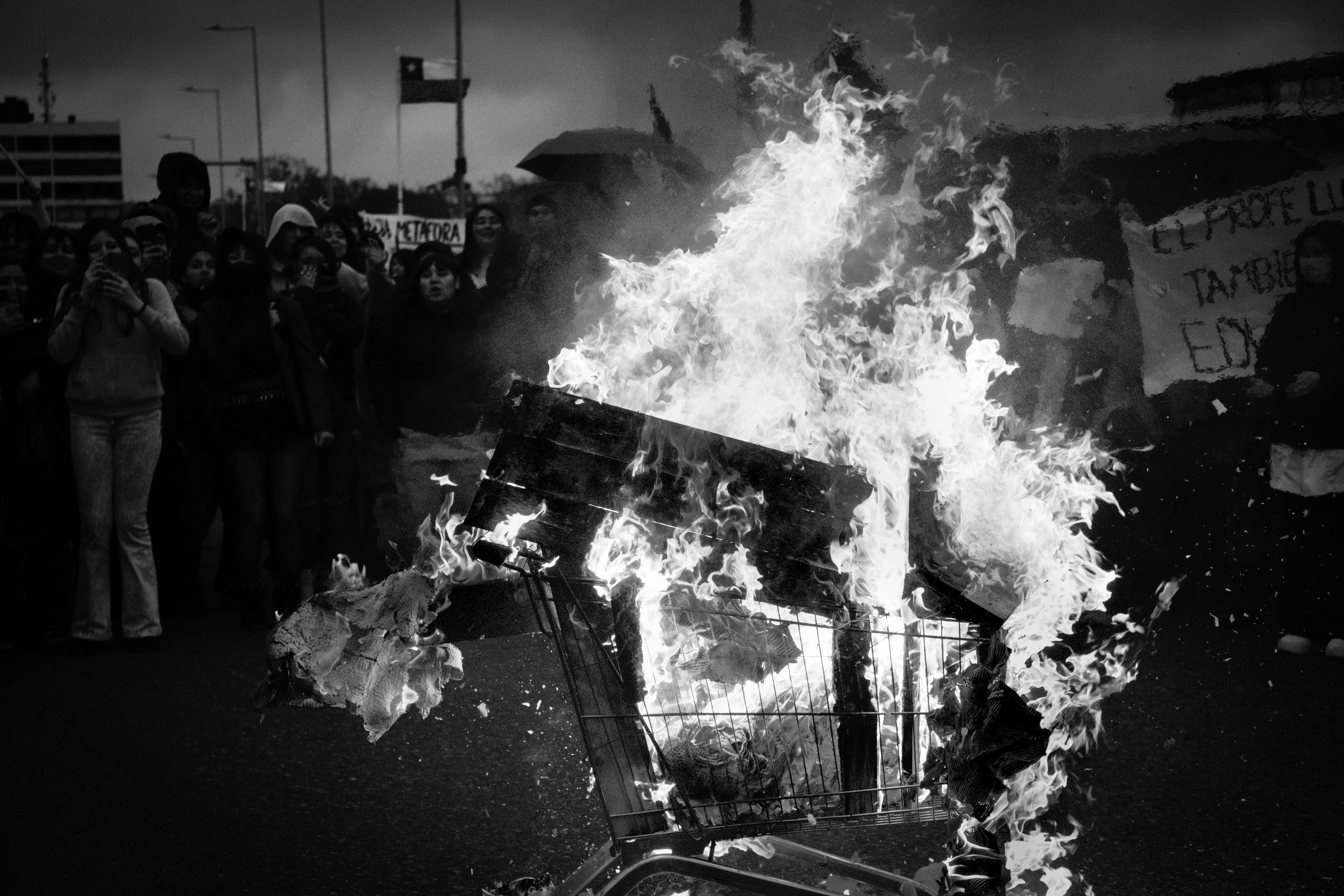 Barricada en Valdivia — foto de @carolina en el concurso de Fotomica